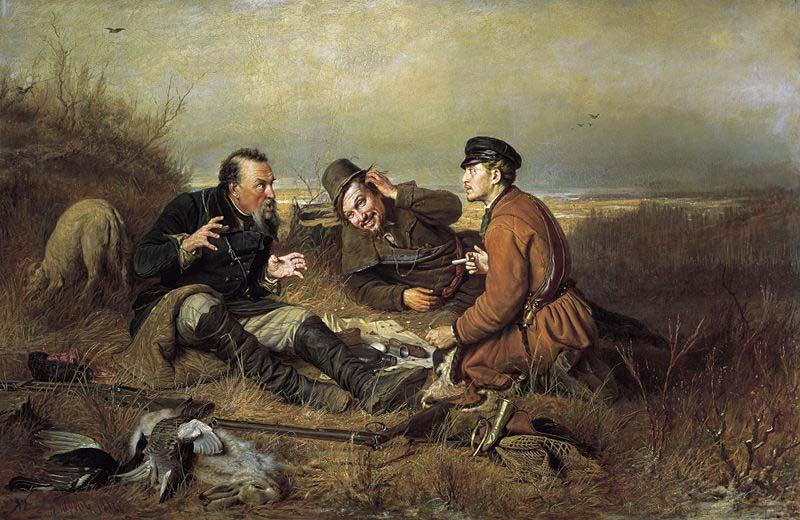 Vasily Perov The Hunters at Rest